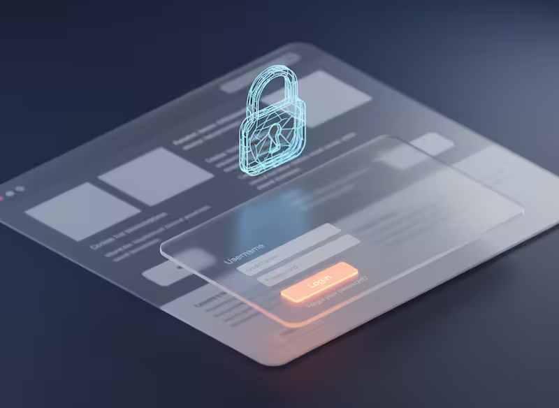 A website screen where one area is clearly
highlighted while the rest is grayed out and marked with a lock icon, illustrating native accessibility