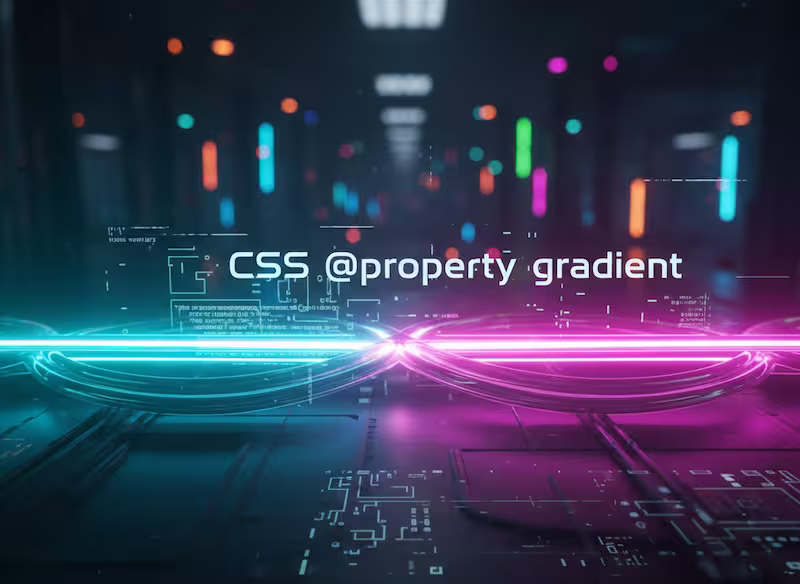 Technical representation of the CSS rendering
engine calculating intermediate gradient steps using typed variables